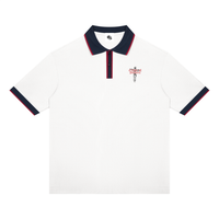 Unisex Color Block Polo Shirt