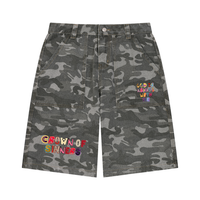 Men's Wide Leg Camo Shorts