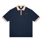 Unisex Color Block Polo Shirt