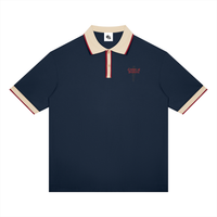 Unisex Color Block Polo Shirt